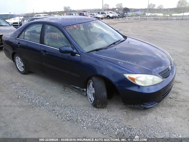 4T1BE32K42U565241 - 2002 TOYOTA CAMRY LE/XLE/SE Mavi foto 1