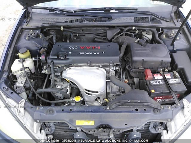 4T1BE32K42U565241 - 2002 TOYOTA CAMRY LE/XLE/SE Mavi foto 10