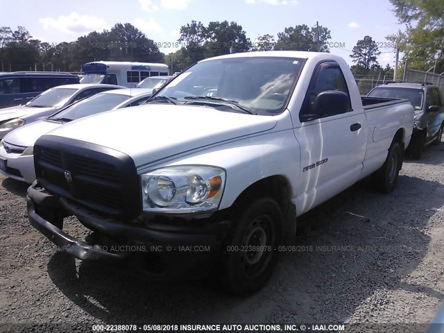 1D7HA16K77J599634 - 2007 DODGE RAM 1500 ST WHITE photo 2