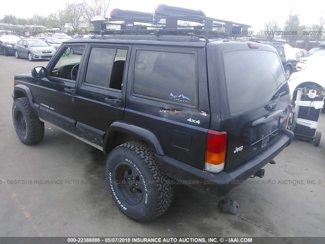 1J4FF68S5XL593990 - 1999 JEEP CHEROKEE SPORT/CLASSIC BLACK photo 3