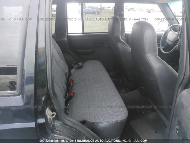 1J4FF68S5XL593990 - 1999 JEEP CHEROKEE SPORT/CLASSIC შავი ფოტო 8