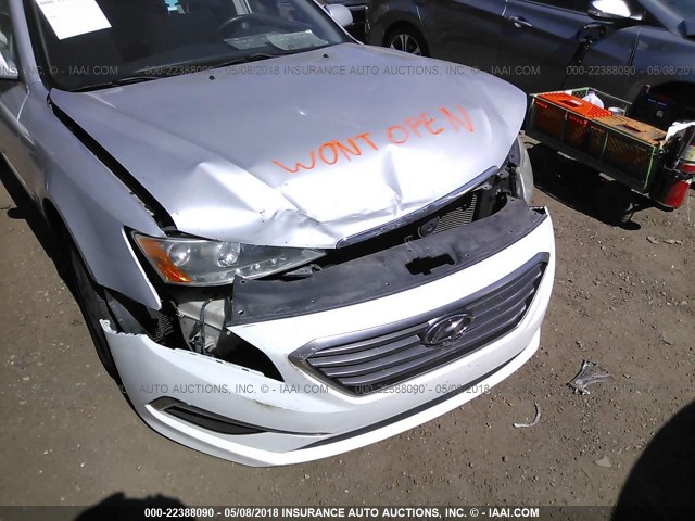 5NPEU46F86H017024 - 2006 HYUNDAI SONATA GLS/LX SILVER photo 6