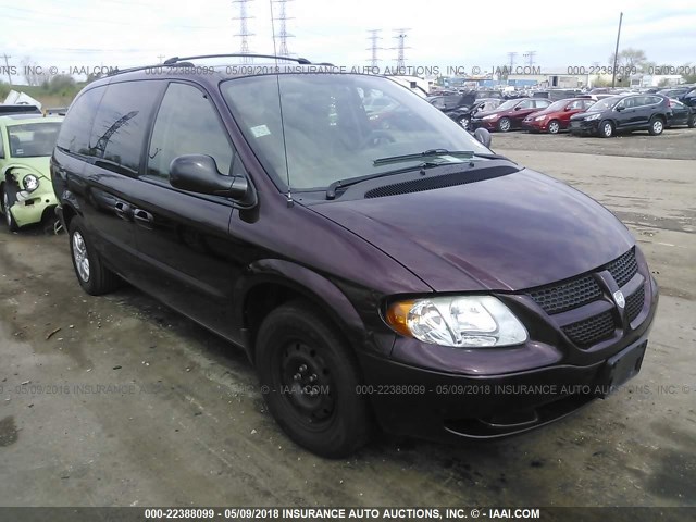 1D4GP44363B279102 - 2003 DODGE GRAND CARAVAN SPORT MAROON photo 1