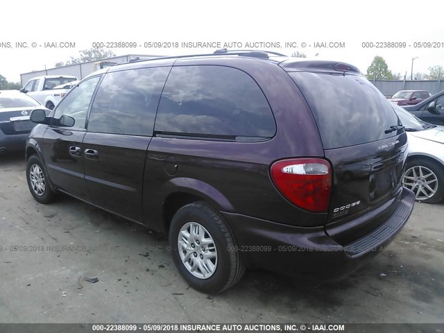 1D4GP44363B279102 - 2003 DODGE GRAND CARAVAN SPORT MAROON photo 3