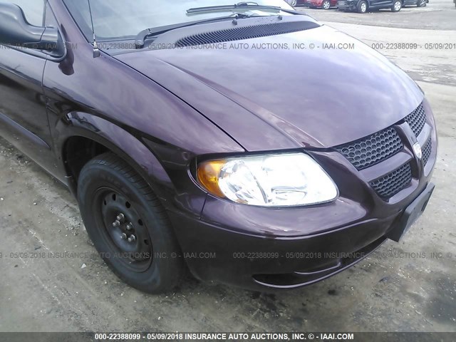 1D4GP44363B279102 - 2003 DODGE GRAND CARAVAN SPORT MAROON photo 6