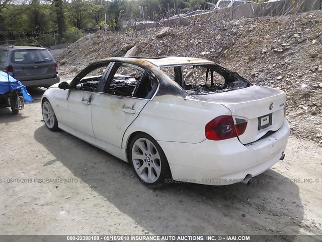 WBAVB77588NJ97019 - 2008 BMW 335 I WHITE photo 3