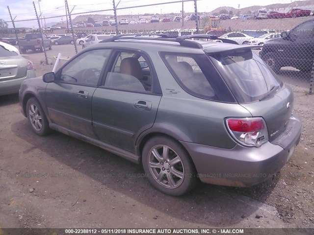 JF1GG68656G808663 - 2006 SUBARU IMPREZA OUTBACK SPORT/OUTBACK SPC GREEN photo 3