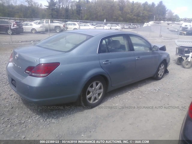 4T1BK36B18U312292 - 2008 TOYOTA AVALON XL/XLS/TOURING/LIMITED Light Blue photo 4