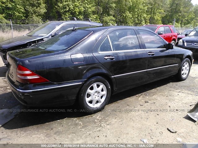 WDBNG75J0YA064717 - 2000 MERCEDES-BENZ S 500 BLACK photo 4