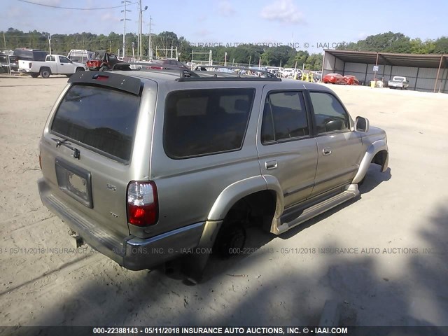 JT3GN86R010209085 - 2001 TOYOTA 4RUNNER SR5 GOLD photo 4