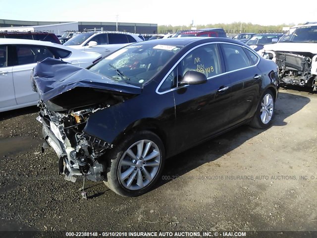 1G4PS5SK6D4185816 - 2013 BUICK VERANO BLACK photo 2