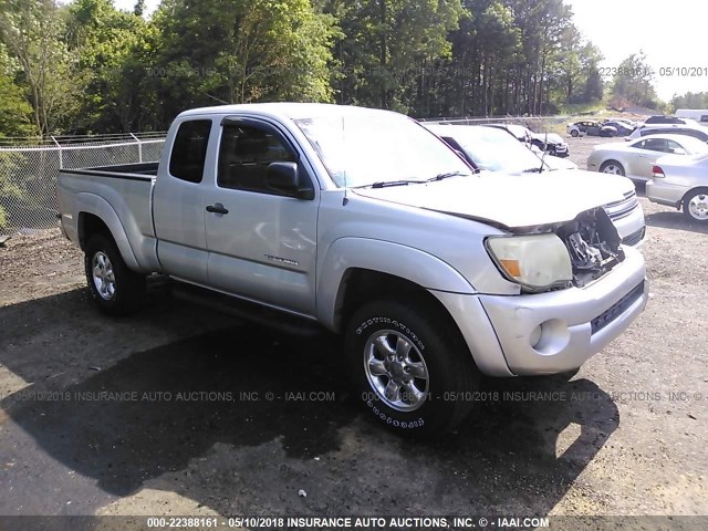 5TETU62NX5Z010071 - 2005 TOYOTA TACOMA PRERUNNER ACCESS CAB SILVER photo 1