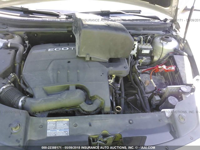 1G1ZH57B69F251144 - 2009 CHEVROLET MALIBU 1LT 银色 照片 10