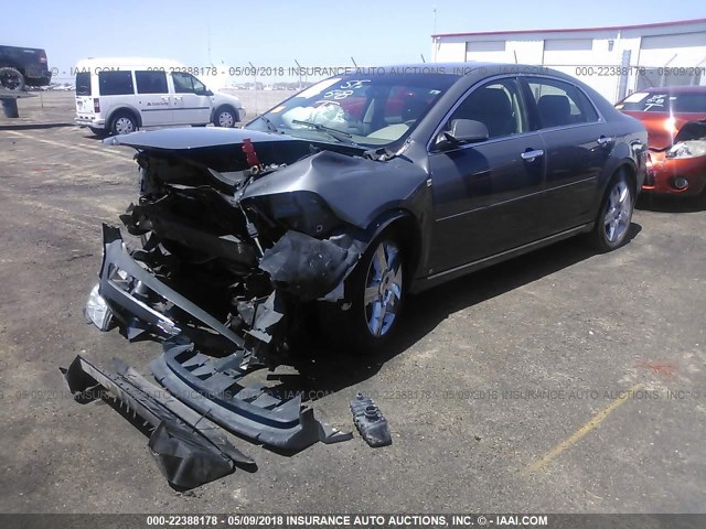 1G1ZH57B48F161845 - 2008 CHEVROLET MALIBU 1LT GRAY photo 2