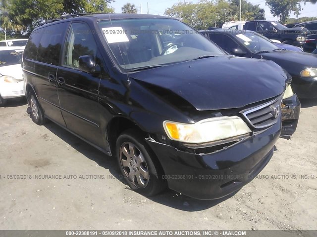 5FNRL18754B112354 - 2004 HONDA ODYSSEY EXL შავი ფოტო 1