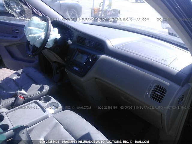 5FNRL18754B112354 - 2004 HONDA ODYSSEY EXL შავი ფოტო 5