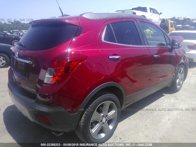 KL4CJBSB2EB548267 - 2014 BUICK ENCORE CONVENIENCE 红色 照片 4