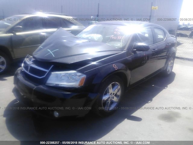 1B3CC5FV3AN218024 - 2010 DODGE AVENGER R/T BLACK photo 2