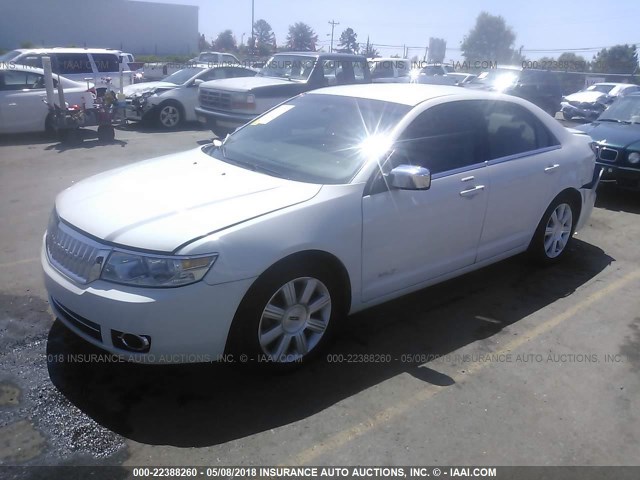 3LNHM26TX9R634462 - 2009 LINCOLN MKZ WHITE photo 2