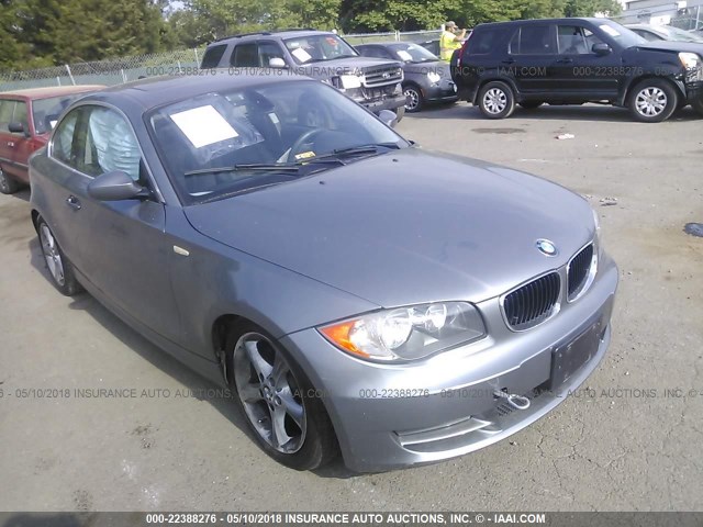 WBAUP73539VK75842 - 2009 BMW 128 I GRAY photo 1