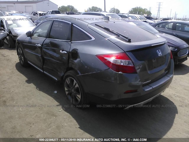 5J6TF2H55DL005622 - 2013 HONDA CROSSTOUR EXL ნაცრისფერი ფოტო 3