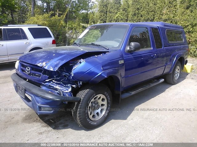 4F4YR46E54TM01879 - 2004 MAZDA B4000 CAB PLUS BLUE photo 2