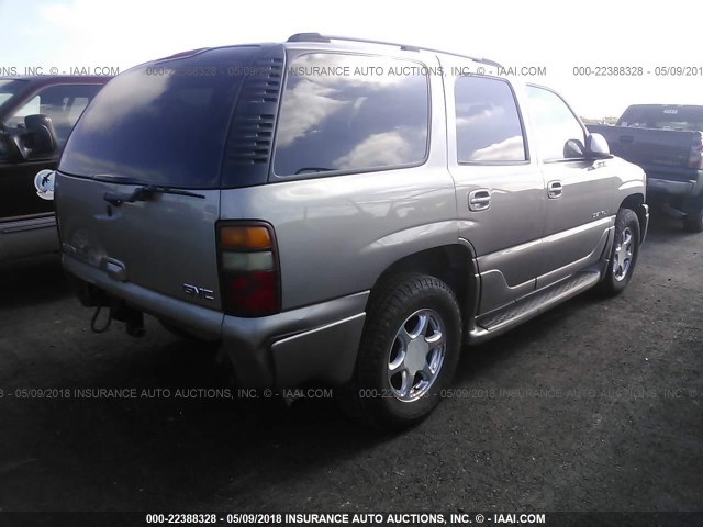 1GKEK63U73J297708 - 2003 GMC YUKON DENALI BROWN photo 4