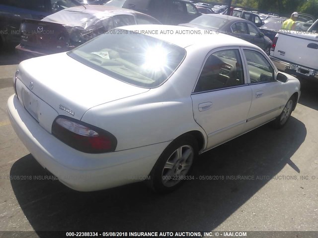 1YVGF22F525289192 - 2002 MAZDA 626 ES/LX WHITE photo 4