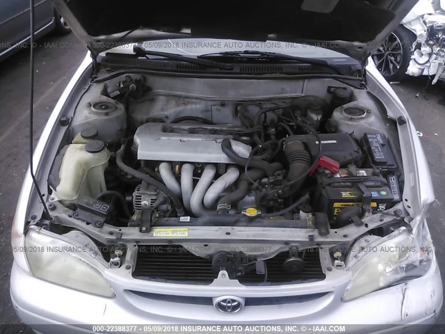1NXBR12E7XZ269169 - 1999 TOYOTA COROLLA VE/CE/LE 银色 照片 10