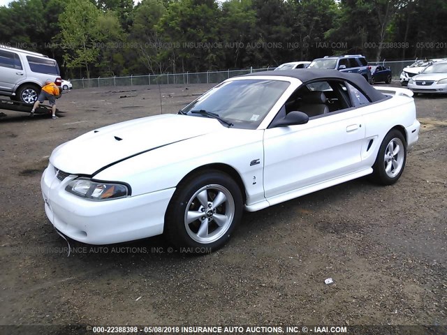 1FALP45T7SF144993 - 1995 FORD MUSTANG GT/GTS WHITE photo 2