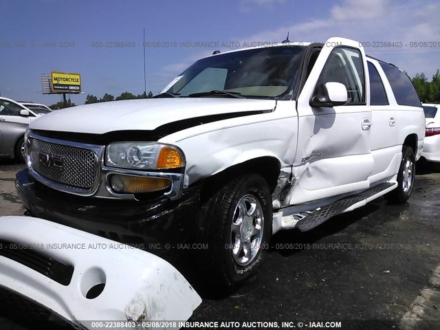 1GKFK66U84J253833 - 2004 GMC YUKON XL DENALI WHITE photo 2