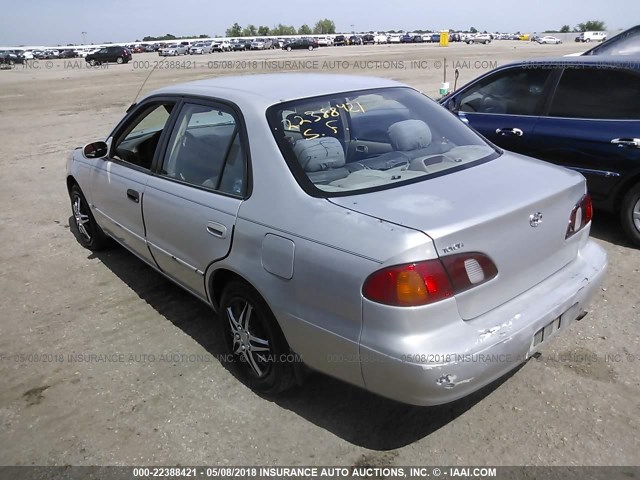 2T1BR18EXYC285036 - 2000 TOYOTA COROLLA VE/CE/LE 银色 照片 3