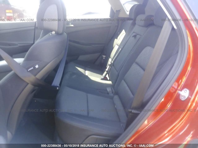 KM8J33A2XHU366822 - 2017 HYUNDAI TUCSON LIMITED/SPORT AND ECO/SE ORANGE photo 8