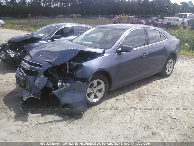 1G11C5SA7DF312620 - 2013 CHEVROLET MALIBU 1LT ლურჯი ფოტო 2