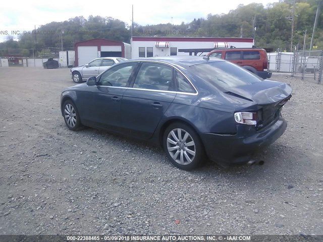 WAUSF78K39N020133 - 2009 AUDI A4 PREMIUM PLUS GRAY photo 3