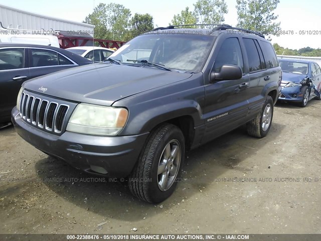 1J8GX58NX3C548378 - 2003 JEEP GRAND CHEROKEE LIMITED GRAY photo 2