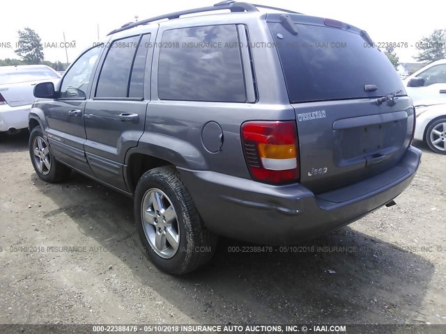 1J8GX58NX3C548378 - 2003 JEEP GRAND CHEROKEE LIMITED GRAY photo 3