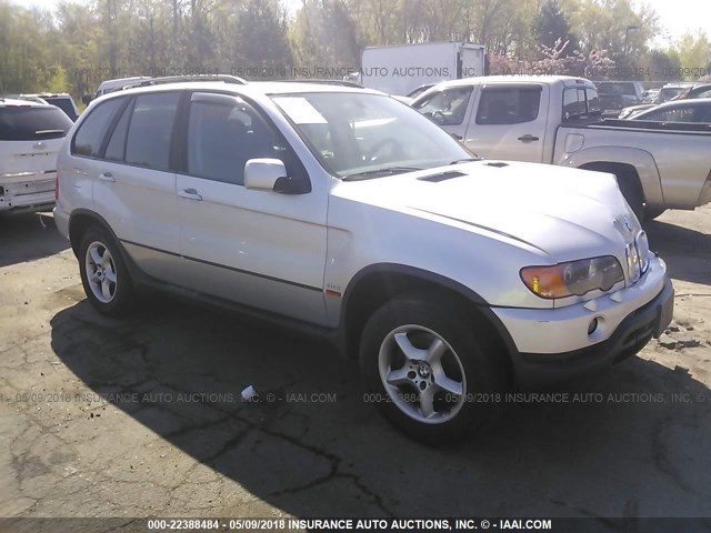 5UXFA53572LV71707 - 2002 BMW X5 3.0I SILVER photo 1