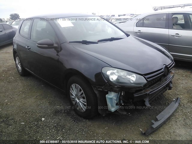 WVWAB7AJ5AW158749 - 2010 VOLKSWAGEN GOLF BLACK photo 1