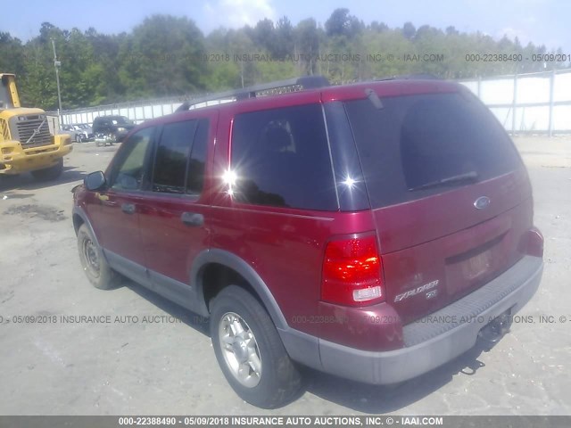 1FMZU73K03ZA96130 - 2003 FORD EXPLORER XLT/XLT SPORT/NBX RED photo 3