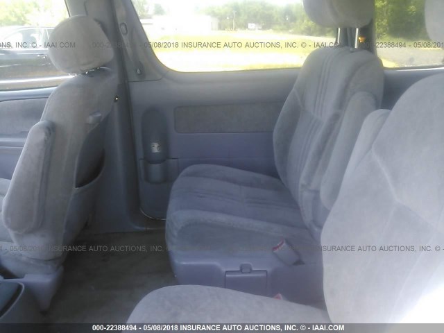 4T3ZF13CXYU287632 - 2000 TOYOTA SIENNA LE/XLE WHITE photo 8