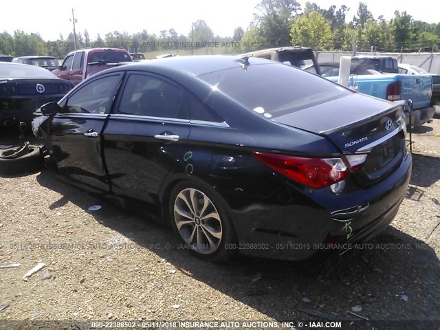 5NPEC4AB9EH806899 - 2014 HYUNDAI SONATA SE/LIMITED BLACK photo 3