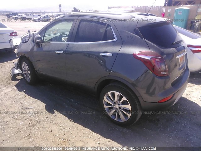 KL4CJASB7JB632718 - 2018 BUICK ENCORE PREFERRED Сұр фото 3