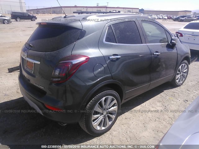 KL4CJASB7JB632718 - 2018 BUICK ENCORE PREFERRED Сұр фото 4