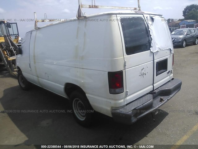 1FTNE24L06HA56487 - 2006 FORD ECONOLINE E250 VAN WHITE photo 3