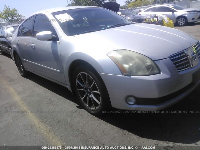 1N4BA41E36C853805 - 2006 NISSAN MAXIMA SE/SL SILVER photo 1