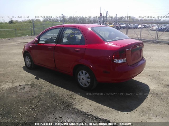 KL1TG52695B420687 - 2005 CHEVROLET AVEO LT RED photo 3