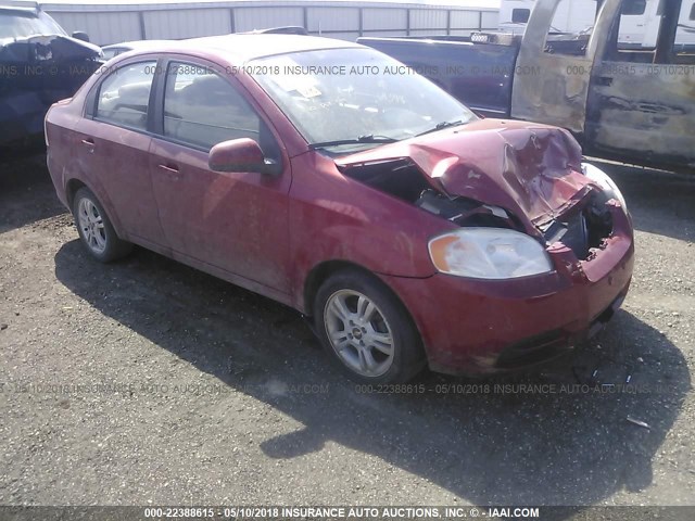 KL1TD5DEXBB117944 - 2011 CHEVROLET AVEO LS/LT RED photo 1