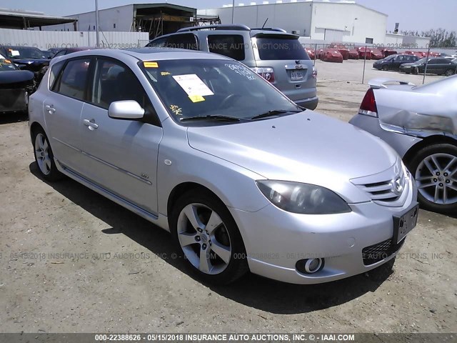 JM1BK343661498054 - 2006 MAZDA 3 HATCHBACK SILVER photo 1