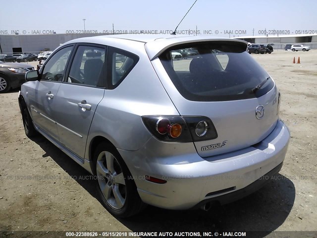 JM1BK343661498054 - 2006 MAZDA 3 HATCHBACK SILVER photo 3